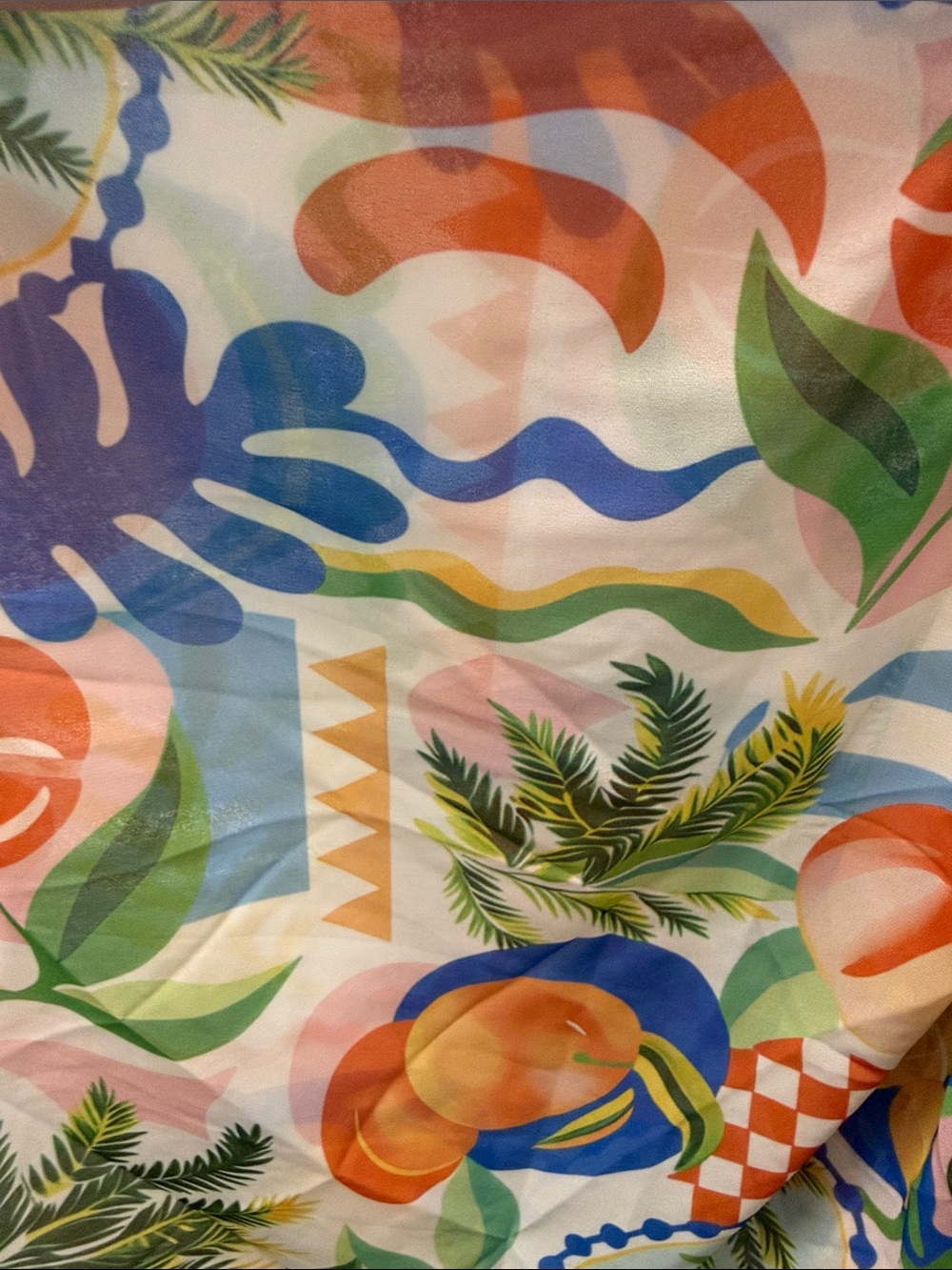 NWT Haute Hippie Sarong/Wrap in Tropical Fruit Print. Wear 2 Ways. - Picture 3 of 6